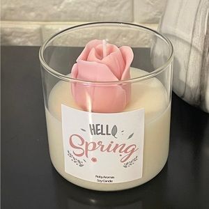 Spring soy candle